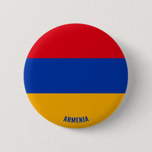 Macaron Rond 5 Cm Arménie Drapeau charmant patriotique