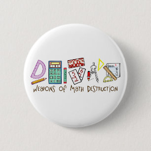 Macaron Rond 5 Cm Armes de destruction de maths