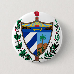 Macaron Rond 5 Cm armoiries de cuba