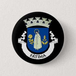 Macaron Rond 5 Cm Armoiries de Fátima, Portugal