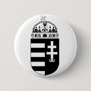 Macaron Rond 5 Cm Armoiries de la Hongrie