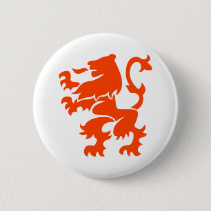 Macaron Rond 5 Cm Armoiries du Lion néerlandais