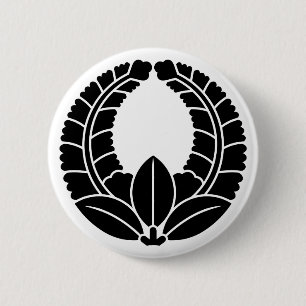 Macaron Rond 5 Cm [Armoiries familiales] glycine montante