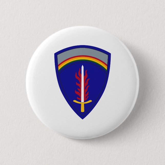 Macaron Rond 5 Cm Army Europe USAREUR (Devant)