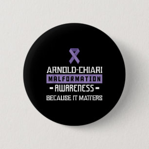 Macaron Rond 5 Cm Arnold Chiari Malformation Guerrier S Sensibilisat