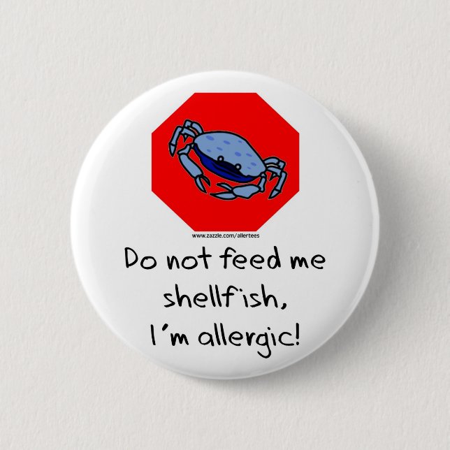 Macaron Rond 5 Cm Arrêt de Shelfish (Devant)
