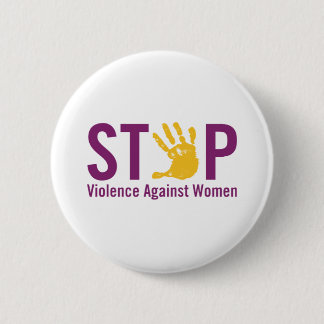 Macaron Rond 5 Cm Arrêtez la violence contre des femmes