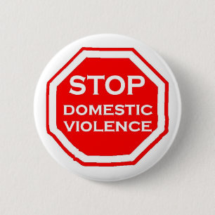 Macaron Rond 5 Cm Arrêtez la violence familiale