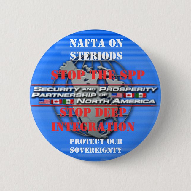 Macaron Rond 5 Cm Arrêtez le bouton d'espèces (Devant)