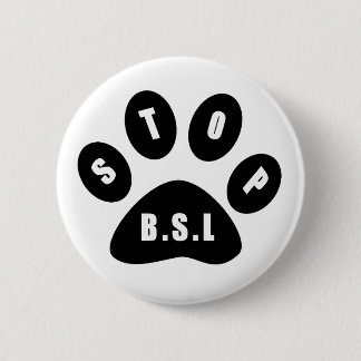 Macaron Rond 5 Cm Arrêtez le Pin de BSL