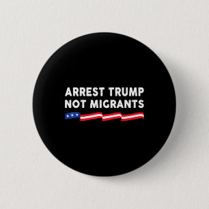 Macaron Rond 5 Cm Arrêtez Trump pas les migrants Arrêtez Trump 3