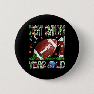 Macaron Rond 5 Cm Arrière-grand-père du footballeur de 1 an 1er
