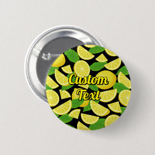 Macaron Rond 5 Cm Arrière - plan citron
