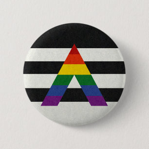 Macaron Rond 5 Cm ARRIÈRE - PLAN couleur LGBT Ally Pride