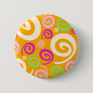 Macaron Rond 5 Cm Arrière - plan fou, bouton