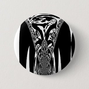 Macaron Rond 5 Cm Art Abstrait africain