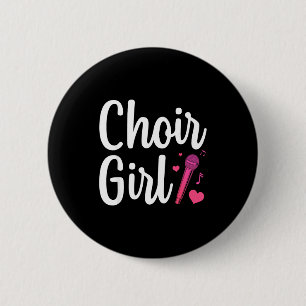 Macaron Rond 5 Cm Art choral pour filles femmes chorale chant chœur 