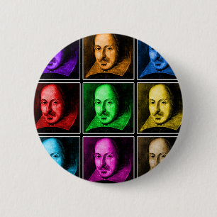 Macaron Rond 5 Cm Art de bruit de Shakespeare