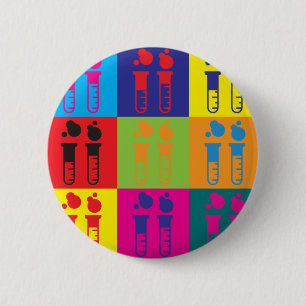 Macaron Rond 5 Cm Art de bruit fol de la Science