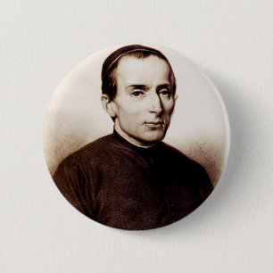 Macaron Rond 5 Cm Art de la Miséricorde sacrée de Saint Giuseppe Caf