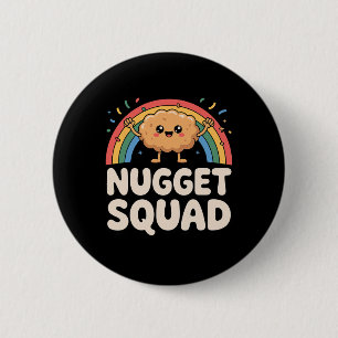 Macaron Rond 5 Cm Art de nugget de poulet drôle pour hommes femmes e