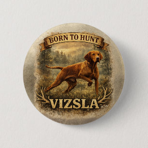 Macaron Rond 5 Cm Art du Vizsla Hongrois