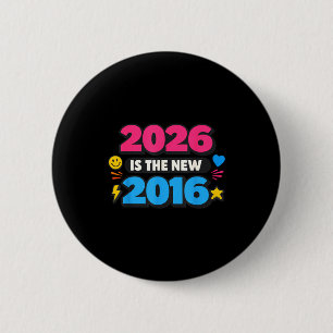Macaron Rond 5 Cm Art graphique de nostalgie d'Internet 2026 Nouveau