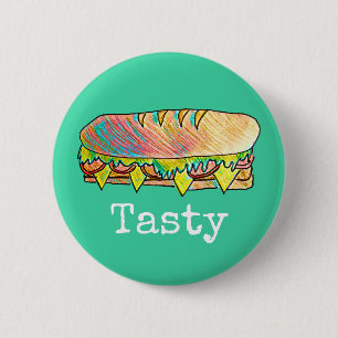 Macaron Rond 5 Cm Art mignon de nourriture de sous sandwich