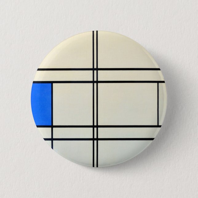 Macaron Rond 5 Cm Art moderne de Piet Mondrian (Devant)