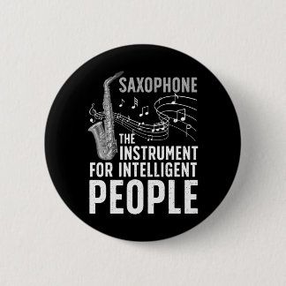 Macaron Rond 5 Cm Art Saxophone cool Pour Sax Saxophone Player