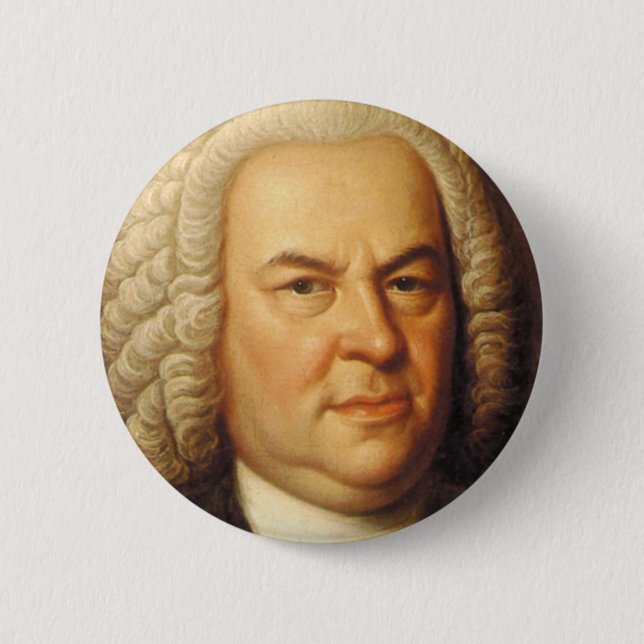 Macaron Rond 5 Cm Articles de Johann Sebastian Bach (Devant)