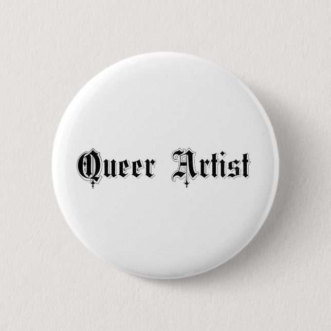 Macaron Rond 5 Cm Artiste Queer (Devant)