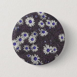 Macaron Rond 5 Cm Artsy Daisies
