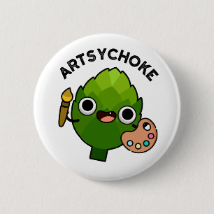 Macaron Rond 5 Cm Artsychoke Funny Veggie Artichoke
