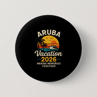Macaron Rond 5 Cm Aru Vacation 2026 Family Travel Tee Fun Holiday 