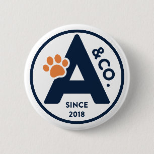Macaron Rond 5 Cm Ashton & Co. K9 Academy 2c Aco Dark