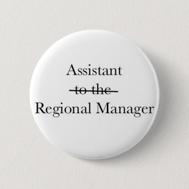 Macaron Rond 5 Cm Assistant au directeur régional Button (Devant)