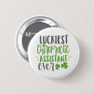 Macaron Rond 5 Cm Assistant chiropratique Lucky, Chiropratique