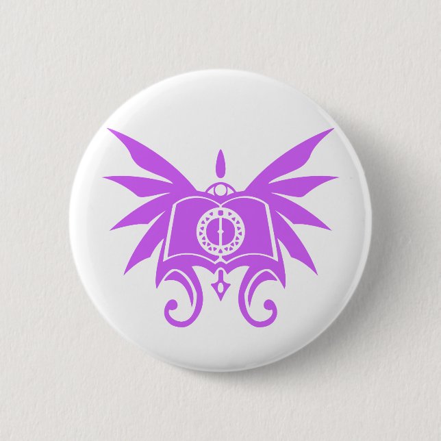Macaron Rond 5 Cm Assistant Démoniste Spiritmaster DnD Pin (Devant)