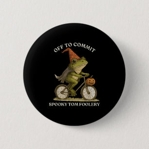 Macaron Rond 5 Cm Assistant Grenouille Whimsical Désactivé Pour Enga