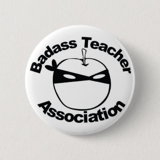 Macaron Rond 5 Cm Association de professeur de Badass - Ninja Apple
