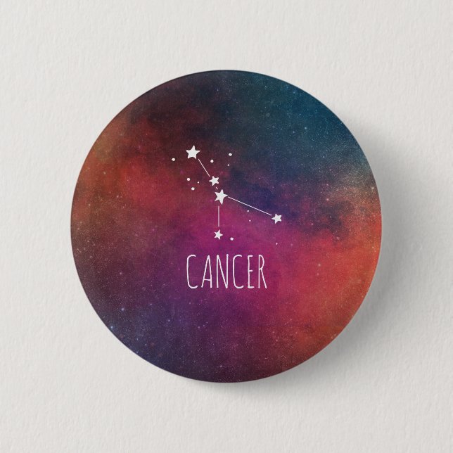 Macaron Rond 5 Cm Astrologie du cancer (Devant)