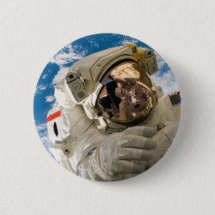 Macaron Rond 5 Cm Astronaut Cool Espace extra-atmosphérique Photos E