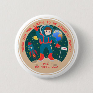 Macaron Rond 5 Cm Astronaute