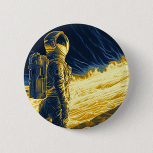 Macaron Rond 5 Cm Astronaute