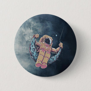 Macaron Rond 5 Cm Astronaute