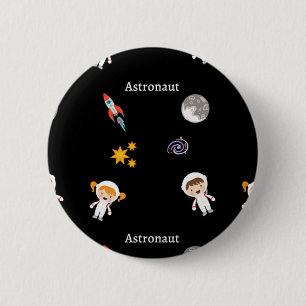 Macaron Rond 5 Cm Astronaute Job
