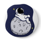 Astronaute se reposant sur la lune