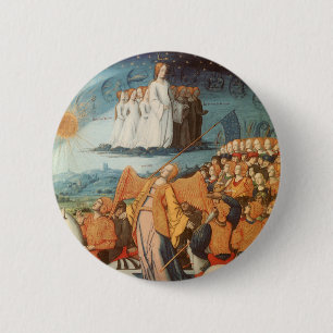 Macaron Rond 5 Cm Astronomie céleste vintage Puissance des cieux