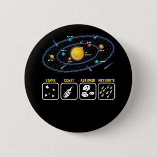 Macaron Rond 5 Cm Astronomie Geek Galaxie Science Espace extra-atmos
